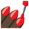 Nail Polish - Black emoji on Emojione